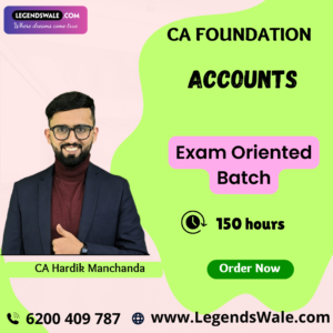 CA Foundation Accounts (Exam Oriented) For Sep 26 Exams