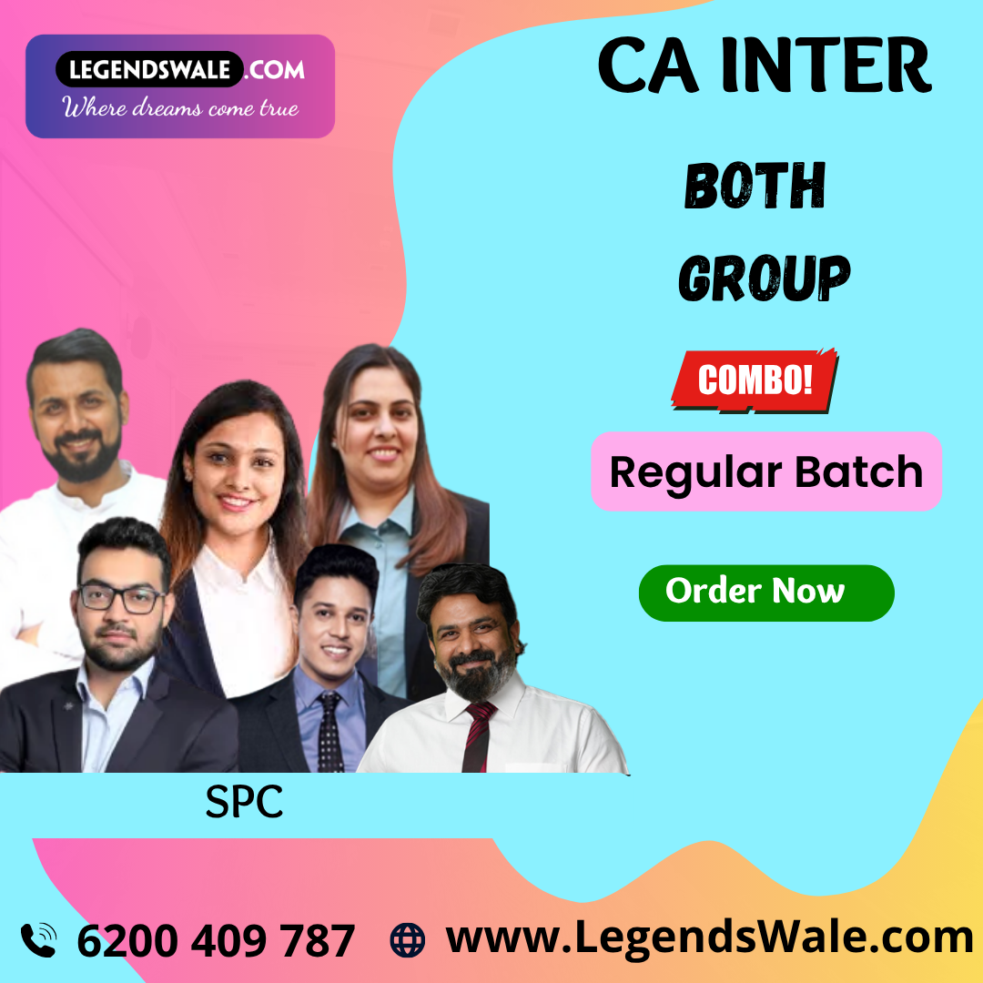 CA Inter New Syllabus Both Group Combo Live Regular Batch By SPC (Audit By CA Rakesh Sarediya and Costing by CA Vinod Reddy)