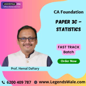 CA Foundation Statistics (Paper 3C) Fast Track Course By Prof. Hemal Daftary