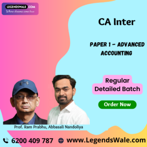 CA Inter Advanced Accounting (Paper 1: Incl. AS) Full Course By Prof. Ram Prabhu & Prof. Abbasali Nandoliya