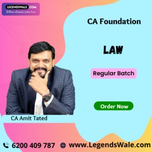 CA Foundation Business Laws (Paper 2: New Scheme) Full Course By CA CS Amit Tated Sir