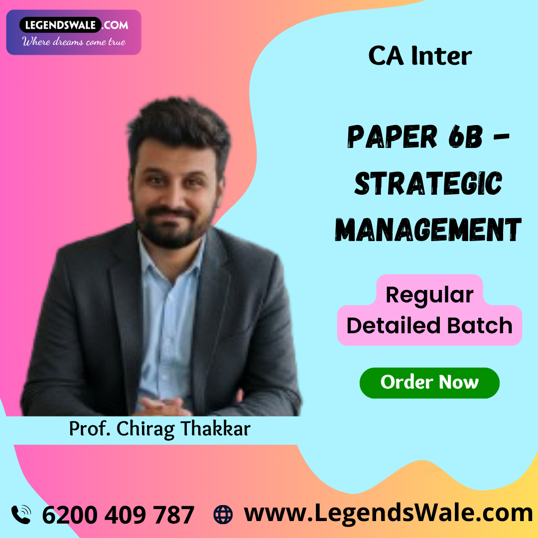 CA Inter Strategic Management (Paper 6B) Full Course By Prof. Chirag Thakkar