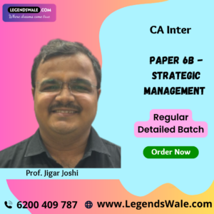 CA Inter Strategic Management (Paper 6B) Full Course By Prof. Jigar Joshi